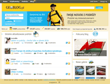 Tablet Screenshot of geoblog.pl